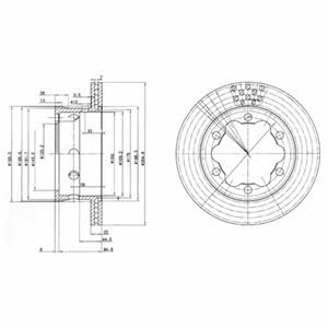 Delphi BG3399 Wentylowana tarcza hamulcowa z tyłu BG3399: Dobra cena w Polsce na 2407.PL - Kup Teraz!