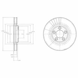 Delphi BG3511 Innenbelüftete Bremsscheibe vorne BG3511: Kaufen Sie zu einem guten Preis in Polen bei 2407.PL!