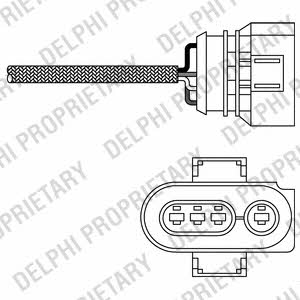 Delphi ES20256-12B1 Lambda sensor ES2025612B1: Buy near me at 2407.PL in Poland at an Affordable price!