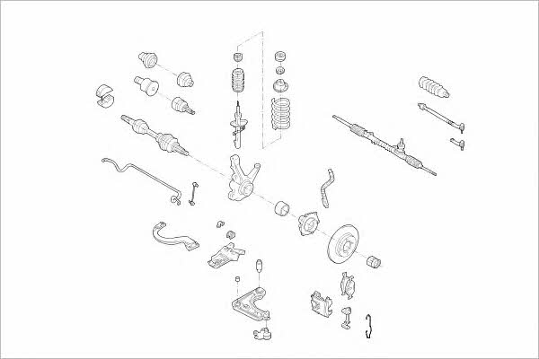  FORD-03900-F Подвеска колеса FORD03900F: Отличная цена - Купить в Польше на 2407.PL!