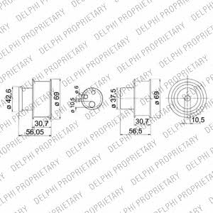 Delphi KDB149 Timing Belt Kit KDB149: Buy near me in Poland at 2407.PL - Good price!