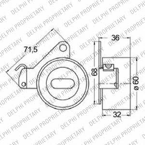 Delphi KDB249 Timing Belt Kit KDB249: Buy near me in Poland at 2407.PL - Good price!