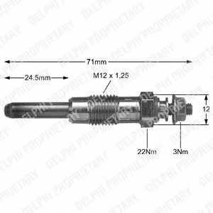 Delphi HDS221 Glow plug HDS221: Buy near me in Poland at 2407.PL - Good price!