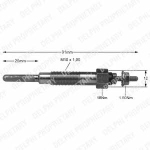 Delphi HDS230 Glow plug HDS230: Buy near me in Poland at 2407.PL - Good price!