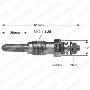Delphi HDS231 Glow plug HDS231: Buy near me in Poland at 2407.PL - Good price!