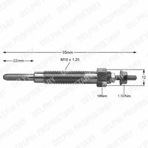 Delphi HDS232 Glow plug HDS232: Buy near me in Poland at 2407.PL - Good price!