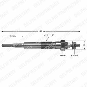 Delphi HDS233 Glow plug HDS233: Buy near me in Poland at 2407.PL - Good price!