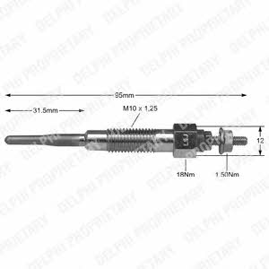 Delphi HDS234 Glow plug HDS234: Buy near me in Poland at 2407.PL - Good price!