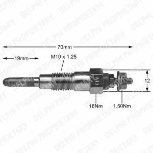 Delphi HDS240 Glow plug HDS240: Buy near me in Poland at 2407.PL - Good price!