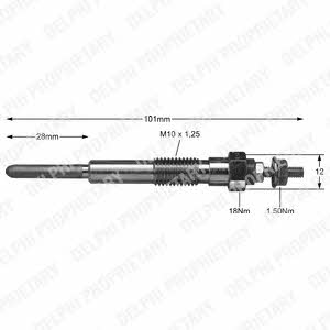 Delphi HDS245 Glow plug HDS245: Buy near me in Poland at 2407.PL - Good price!
