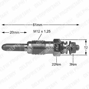 Delphi HDS254 Glow plug HDS254: Buy near me in Poland at 2407.PL - Good price!