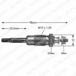 Delphi HDS267 Glow plug HDS267: Buy near me in Poland at 2407.PL - Good price!