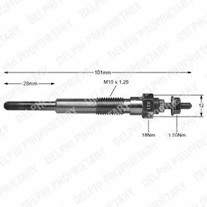 Delphi HDS268 Glow plug HDS268: Buy near me in Poland at 2407.PL - Good price!