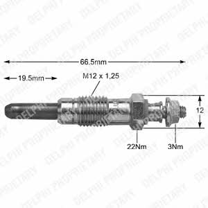 Delphi HDS271 Glow plug HDS271: Buy near me in Poland at 2407.PL - Good price!