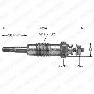 Delphi HDS273 Glow plug HDS273: Buy near me in Poland at 2407.PL - Good price!
