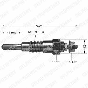 Delphi HDS283 Glow plug HDS283: Buy near me in Poland at 2407.PL - Good price!