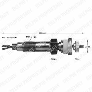 Delphi HDS317 Glow plug HDS317: Buy near me in Poland at 2407.PL - Good price!