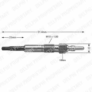 Delphi HDS342 Glow plug HDS342: Buy near me in Poland at 2407.PL - Good price!