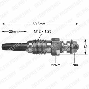 Delphi HDS343 Glow plug HDS343: Buy near me at 2407.PL in Poland at an Affordable price!
