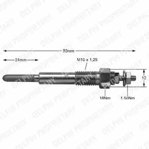 Delphi HDS345 Glow plug HDS345: Buy near me in Poland at 2407.PL - Good price!