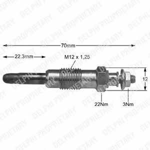 Delphi HDS352 Glow plug HDS352: Buy near me in Poland at 2407.PL - Good price!