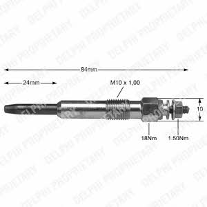 Delphi HDS355 Glow plug HDS355: Buy near me in Poland at 2407.PL - Good price!