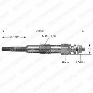 Delphi HDS357 Glow plug HDS357: Buy near me in Poland at 2407.PL - Good price!