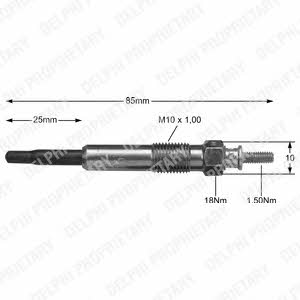 Delphi HDS370 Glow plug HDS370: Buy near me in Poland at 2407.PL - Good price!