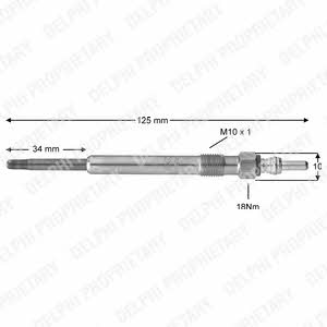 Delphi HDS374 Glow plug HDS374: Buy near me at 2407.PL in Poland at an Affordable price!