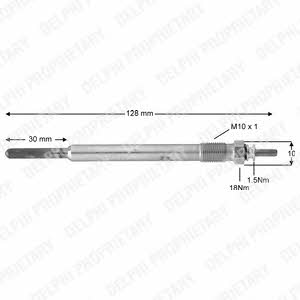 Delphi HDS378 Glow plug HDS378: Buy near me in Poland at 2407.PL - Good price!