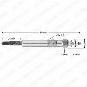 Delphi HDS379 Glow plug HDS379: Buy near me in Poland at 2407.PL - Good price!