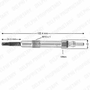 Delphi HDS382 Glow plug HDS382: Buy near me in Poland at 2407.PL - Good price!