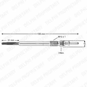 Delphi HDS384 Glow plug HDS384: Buy near me in Poland at 2407.PL - Good price!