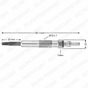 Delphi HDS385 Glow plug HDS385: Buy near me in Poland at 2407.PL - Good price!