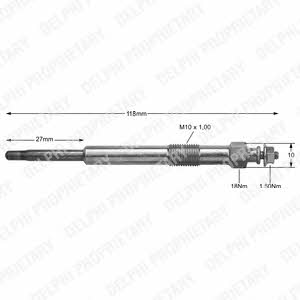 Delphi HDS406 Glow plug HDS406: Buy near me in Poland at 2407.PL - Good price!