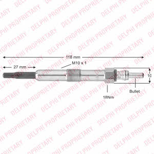 Delphi HDS407 Glow plug HDS407: Buy near me in Poland at 2407.PL - Good price!