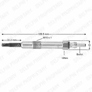 Delphi HDS418 Glow plug HDS418: Buy near me in Poland at 2407.PL - Good price!