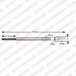 Delphi HDS424 Glow plug HDS424: Buy near me in Poland at 2407.PL - Good price!