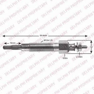 Delphi HDS425 Glow plug HDS425: Buy near me in Poland at 2407.PL - Good price!