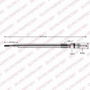 Delphi HDS428 Glow plug HDS428: Buy near me in Poland at 2407.PL - Good price!