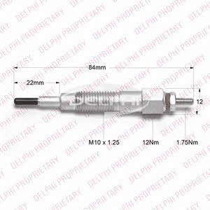 Delphi HDS818 Glow plug HDS818: Buy near me in Poland at 2407.PL - Good price!