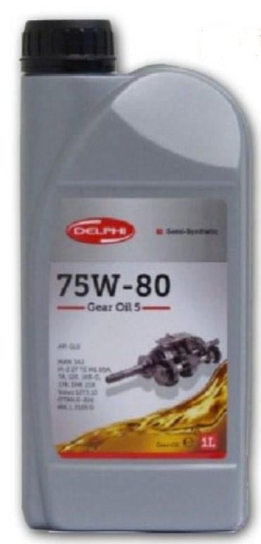 Delphi 28344397 Olej przekładniowy Delphi Gear Oil 5 75W-80, 1L 28344397: Dobra cena w Polsce na 2407.PL - Kup Teraz!