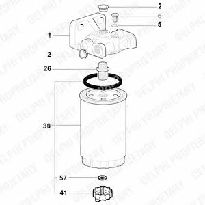 Delphi 5872161 Fuel filter housing 5872161: Buy near me at 2407.PL in Poland at an Affordable price!