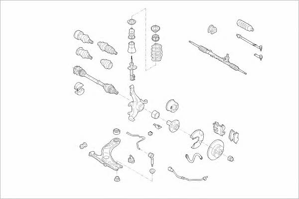 Delphi VW-01650-F Подвеска колеса VW01650F: Купить в Польше - Отличная цена на 2407.PL!