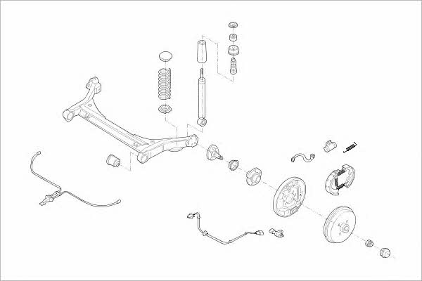  VW-08971-R Підвіска колеса VW08971R: Приваблива ціна - Купити у Польщі на 2407.PL!