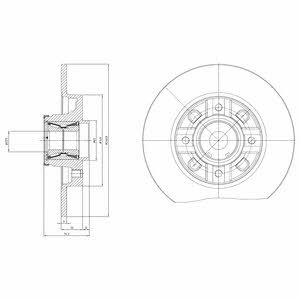 Delphi BG9116RS Bremsscheibe hinten, unbelüftet BG9116RS: Kaufen Sie zu einem guten Preis in Polen bei 2407.PL!