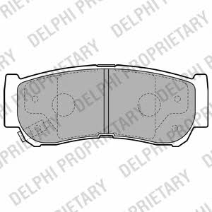 Delphi LP2049 Brake Pad Set, disc brake LP2049: Buy near me in Poland at 2407.PL - Good price!