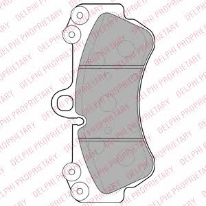 Delphi LP2057 Brake Pad Set, disc brake LP2057: Buy near me in Poland at 2407.PL - Good price!