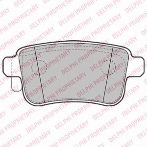 Delphi Brake Pad Set, disc brake – price 85 PLN