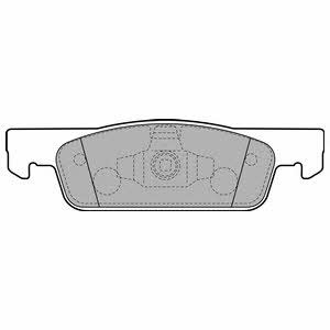 Delphi Brake Pad Set, disc brake – price 77 PLN